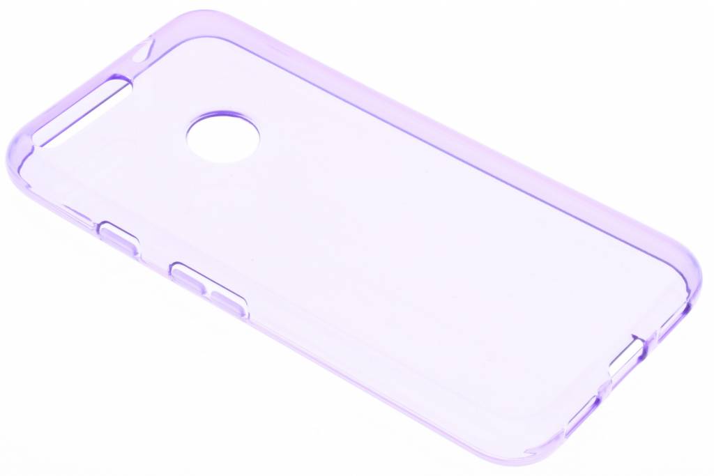 Image of Paarse transparante gel case voor de Google Pixel