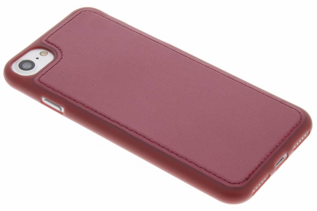 Image of Rode metallic lederen TPU case voor de iPhone 7