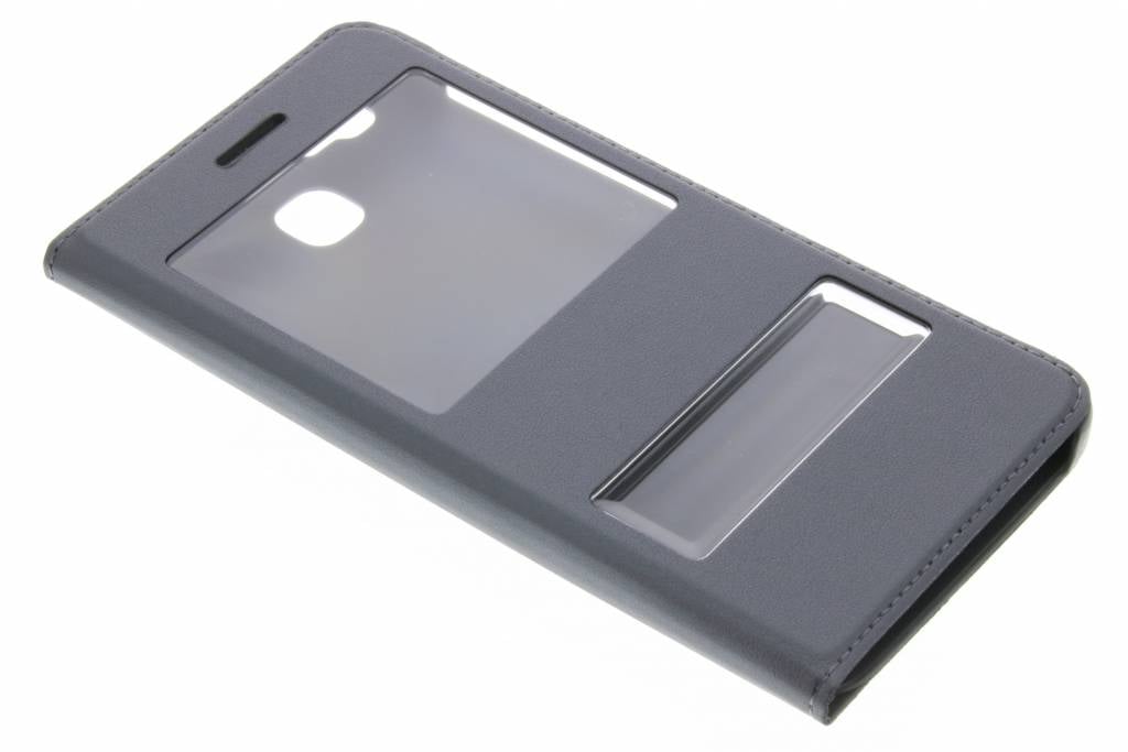 Image of Grijze luxe slim booktype hoes met venster voor de Huawei GR3 / P8 Lite Smart