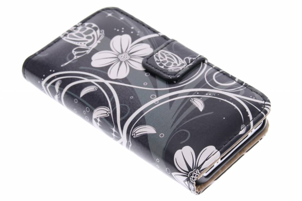 Image of Bloemen design booktype hoes voor de iPhone 4 / 4s