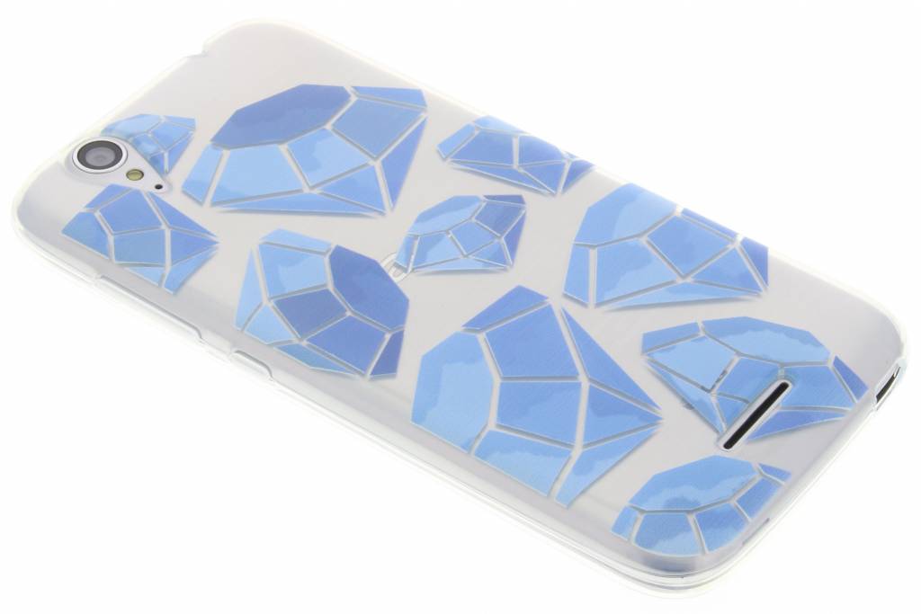 Image of Blue diamonds design TPU hoesje voor de Acer Liquid Z630