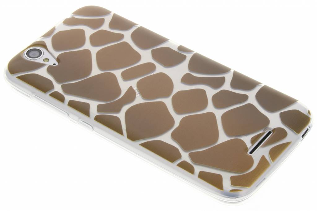 Image of Bruin dierenprint design Giraffe TPU hoesje voor de Acer Liquid Z630