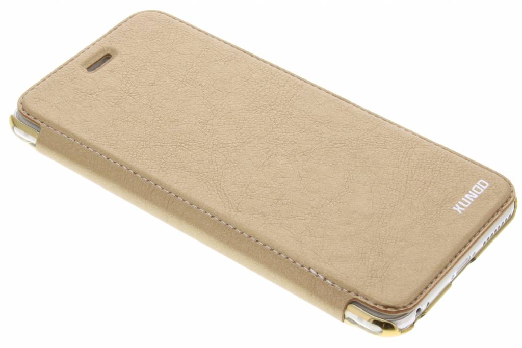 Image of Gouden crystal slim book case voor de iPhone 6(s) Plus