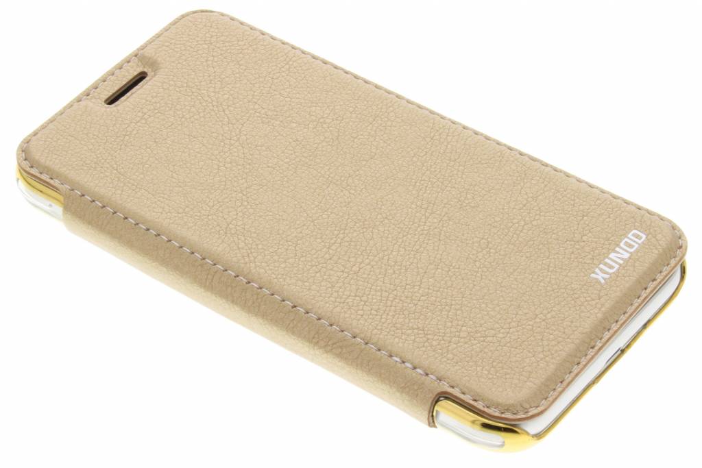 Image of Gouden crystal slim book case voor de Samsung Galaxy J1 (2016)