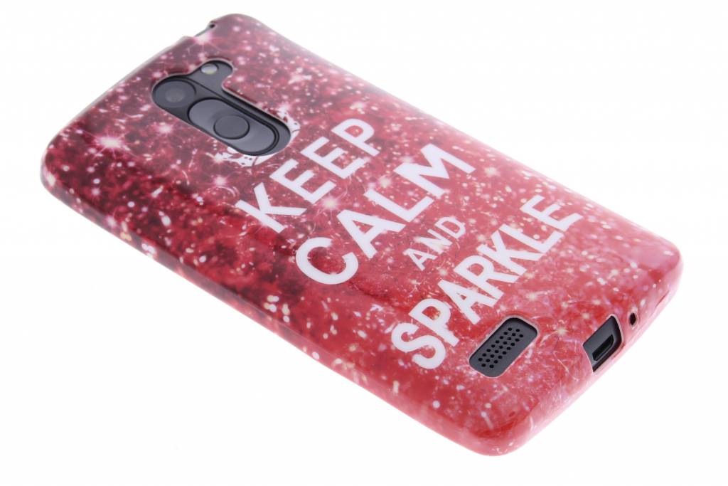 Image of Keep calm design TPU siliconen hoesje voor de LG L Bello / L80 Plus