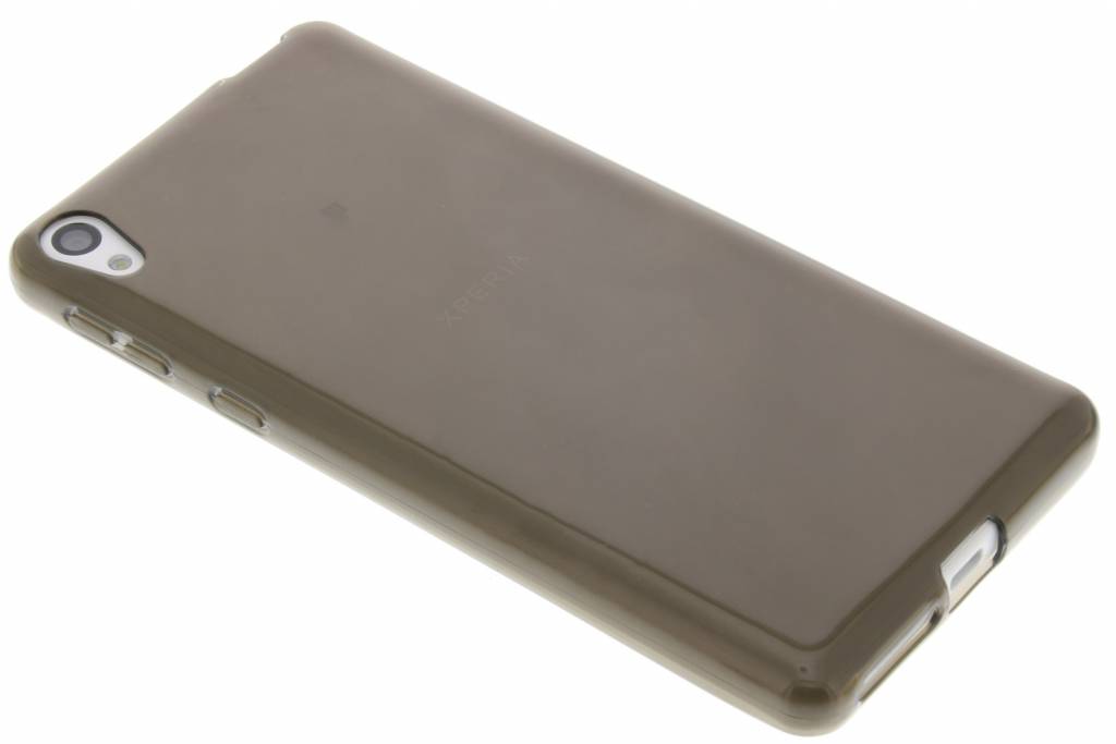 Image of Grijze transparante gel case voor de Sony Xperia E5