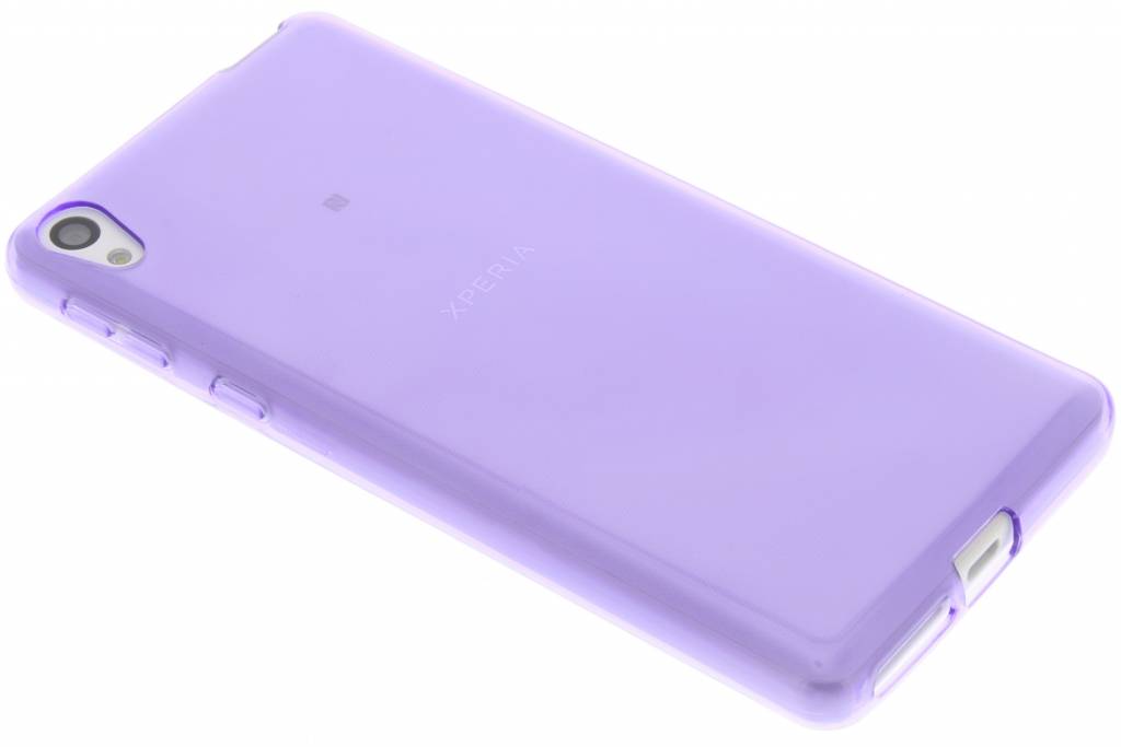 Image of Paarse transparante gel case voor de Sony Xperia E5