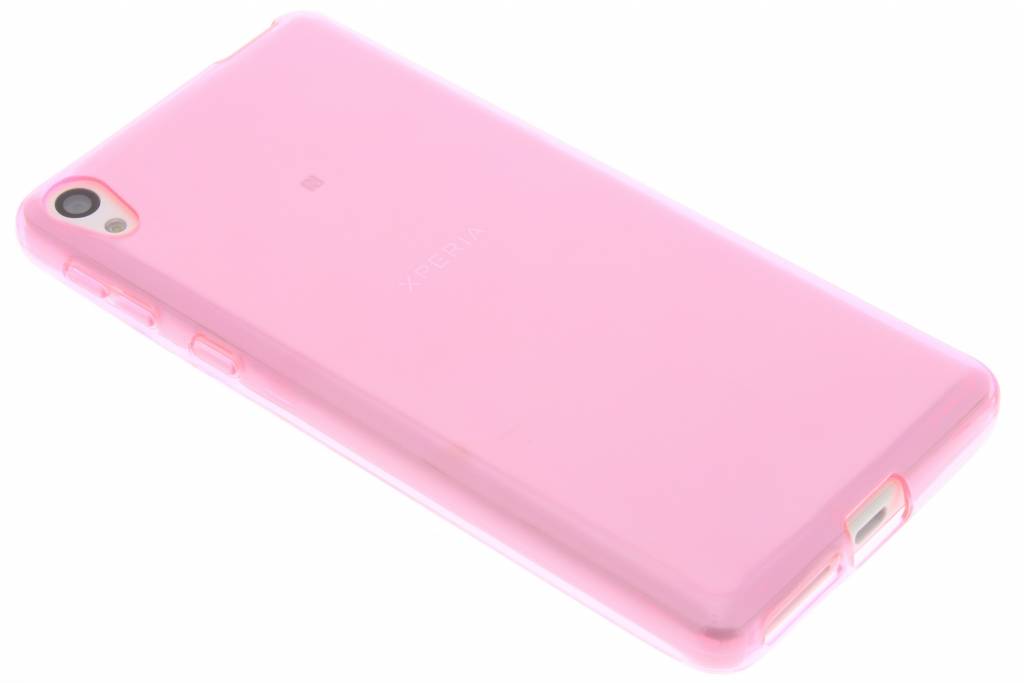 Image of Roze transparante gel case voor de Sony Xperia E5