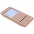 Roze crystal slim book case met venster voor de Samsung Galaxy J7 Roze crystal slim book case met venster voor de Samsung Galaxy J7