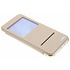Gouden crystal slim book case met venster voor de Samsung Galaxy J7 Gouden crystal slim book case met venster voor de Samsung Galaxy J7