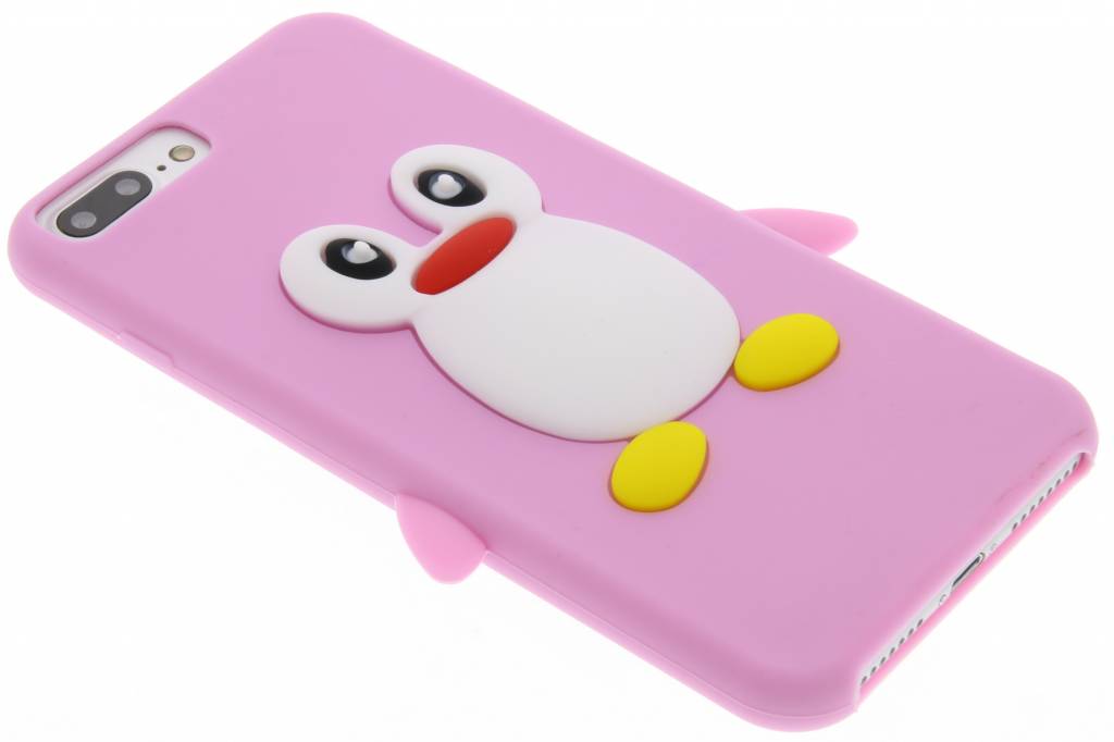 Image of Roze pinguin siliconen hoesje voor de iPhone 7 Plus