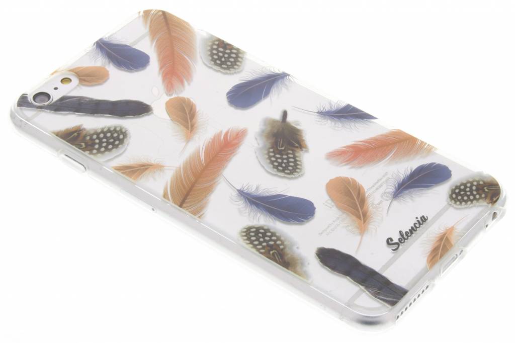 Image of Feathers Peach TPU hoesje voor de iPhone 6(s) Plus