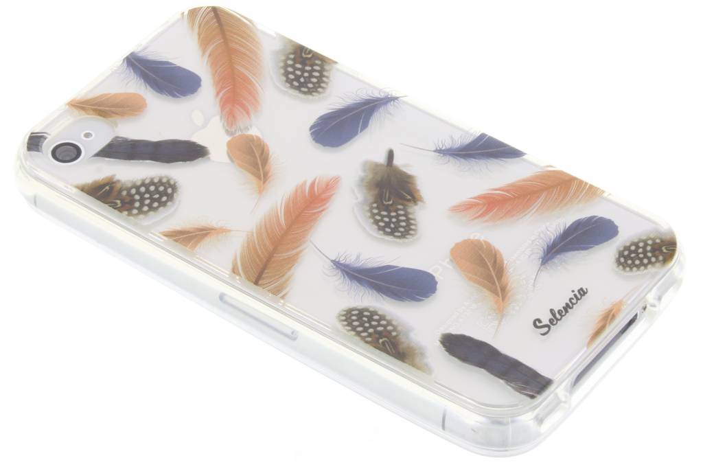Image of Feathers Peach TPU hoesje voor de iPhone 4 / 4s