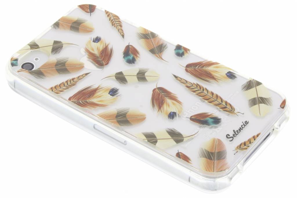 Image of Feathers Brown TPU hoesje voor de iPhone 4 / 4s