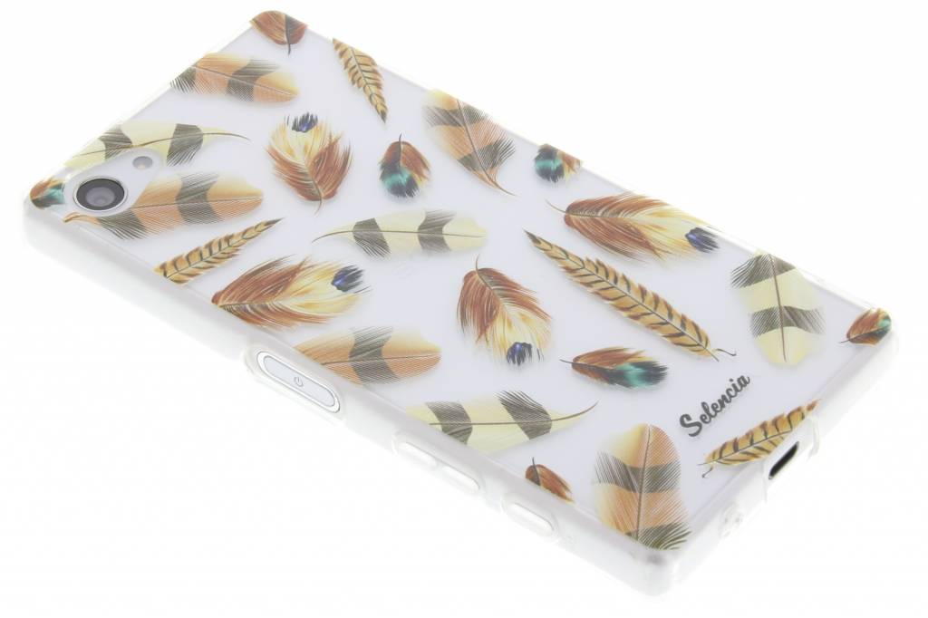 Image of Feathers Brown TPU hoesje voor de Sony Xperia Z5 Compact