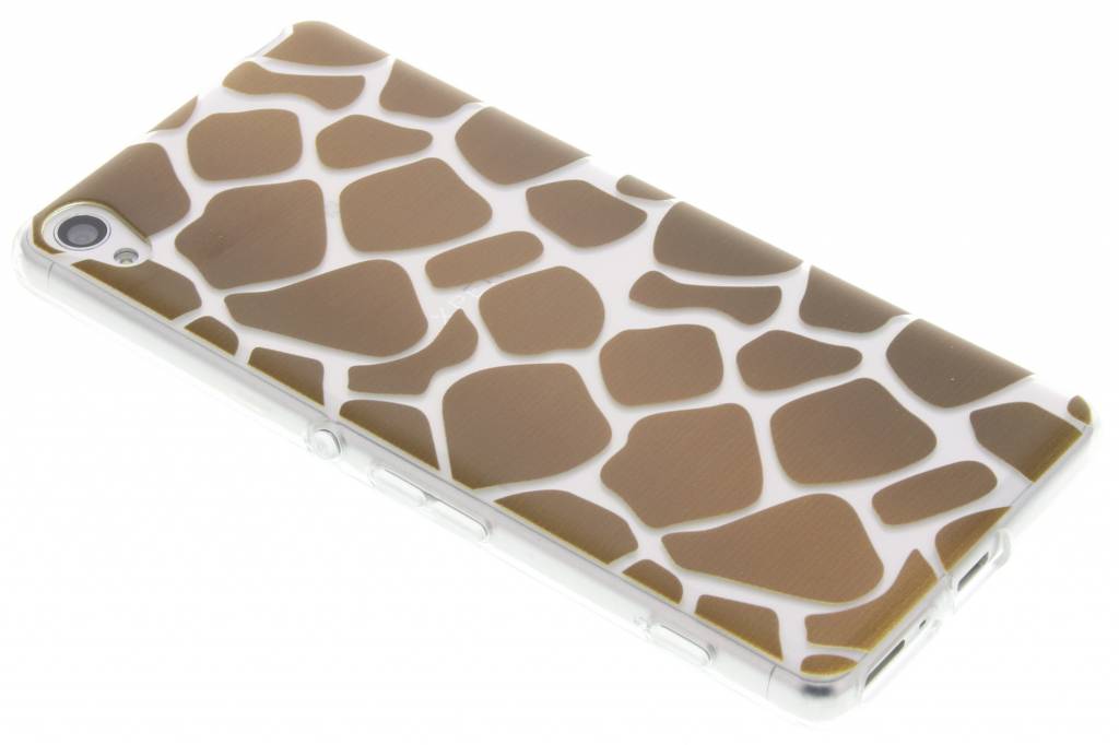 Image of Bruin dierenprint design Giraffe TPU hoesje voor de Sony Xperia XA