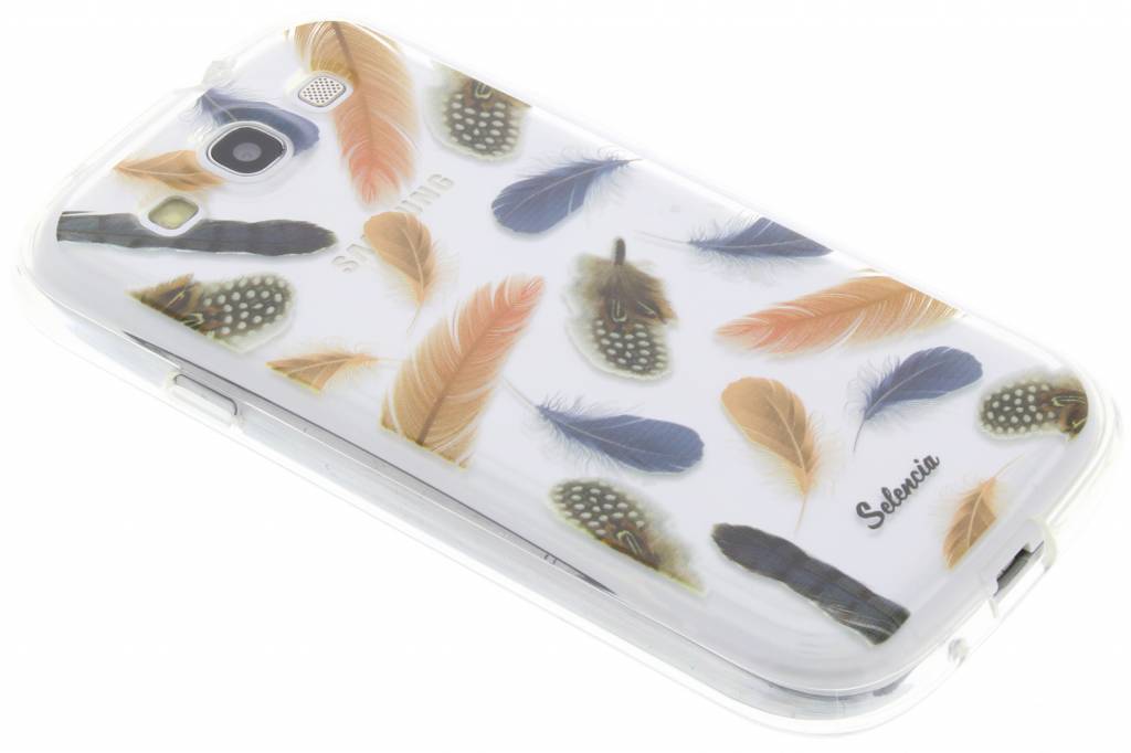 Image of Feathers Peach TPU hoesje voor de Samsung Galaxy S3 / Neo