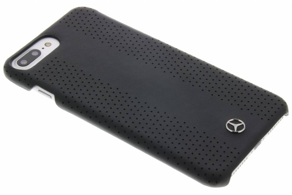 Image of Geperforeerde Lederen Hardcase voor de iPhone 7 Plus - Zwart