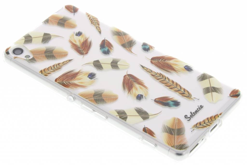 Image of Feathers Brown TPU hoesje voor de Sony Xperia XA