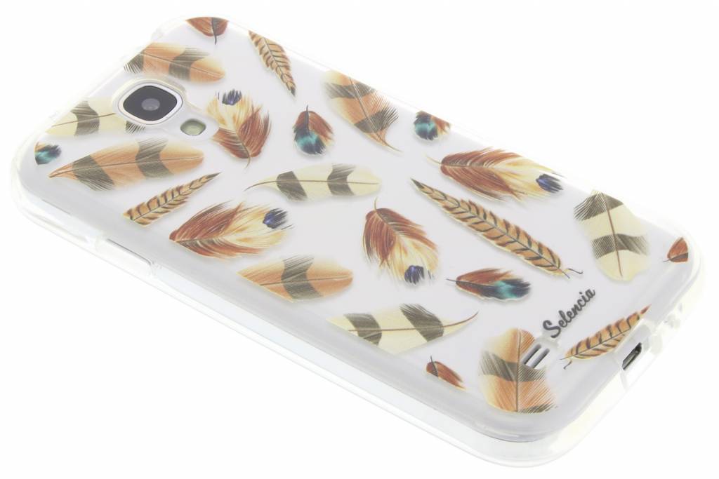 Image of Feathers Brown TPU hoesje voor de Samsung Galaxy S4
