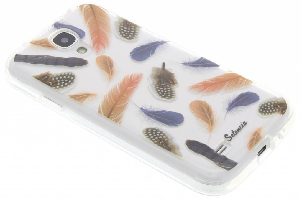 Image of Feathers Peach TPU hoesje voor de Samsung Galaxy S4