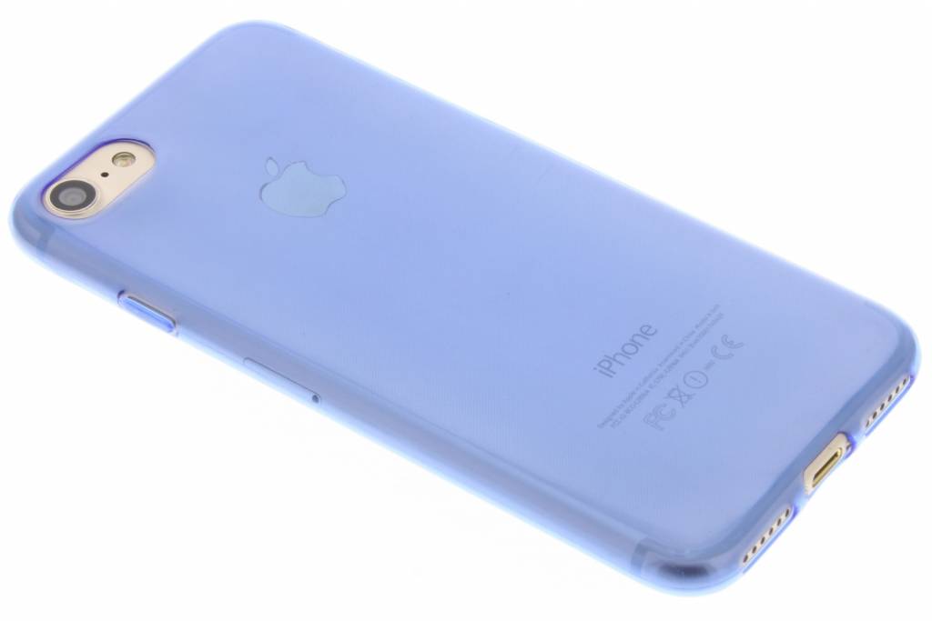 Image of blauw ultra thin transparant TPU hoesje voor de iPhone 7