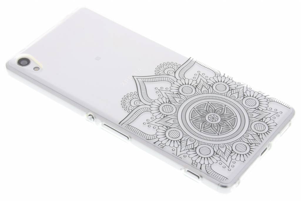 Image of Zwart mandala design TPU hoesje voor de Sony Xperia XA Ultra