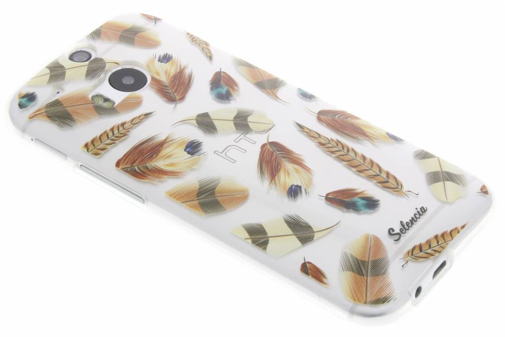 Image of Feathers Brown TPU hoesje voor de HTC One M8 / M8s