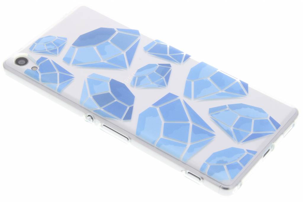 Image of Blue diamonds design TPU hoesje voor de Sony Xperia XA Ultra