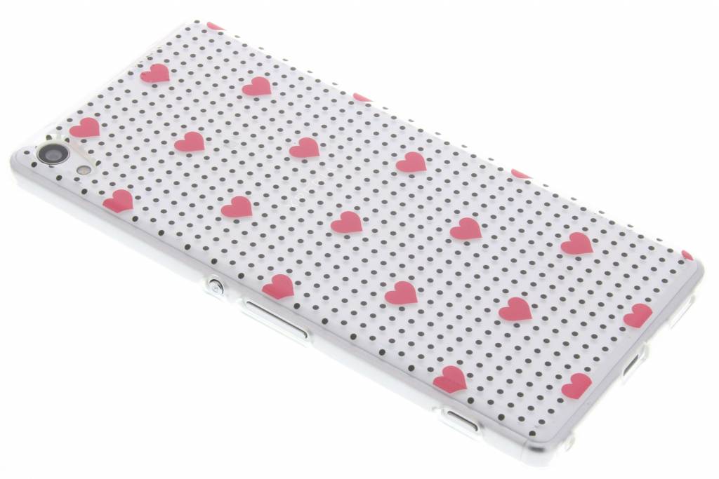 Image of Pink dots and hearts design TPU hoesje voor de Sony Xperia XA Ultra