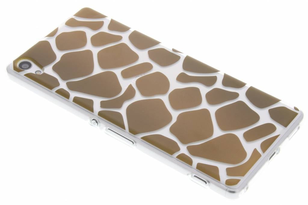 Image of Bruin dierenprint design Giraffe TPU hoesje voor de Sony Xperia XA Ultra