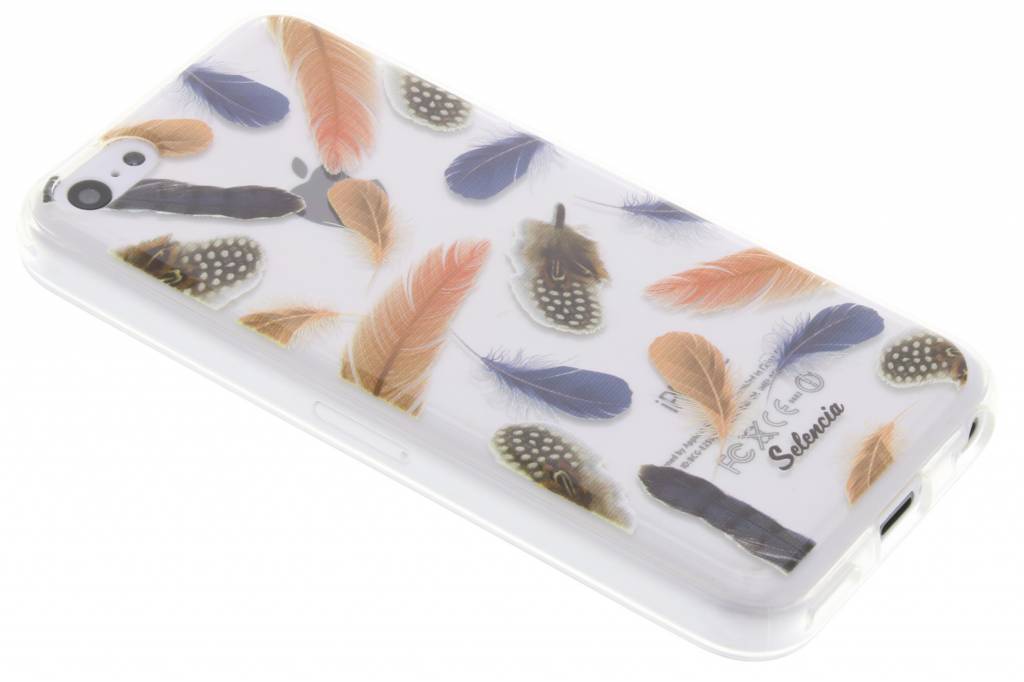 Image of Feathers Peach TPU hoesje voor de iPhone 5c