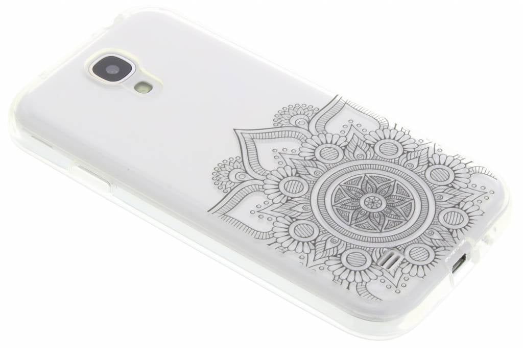 Image of Zwart mandala design TPU hoesje voor de Samsung Galaxy S4