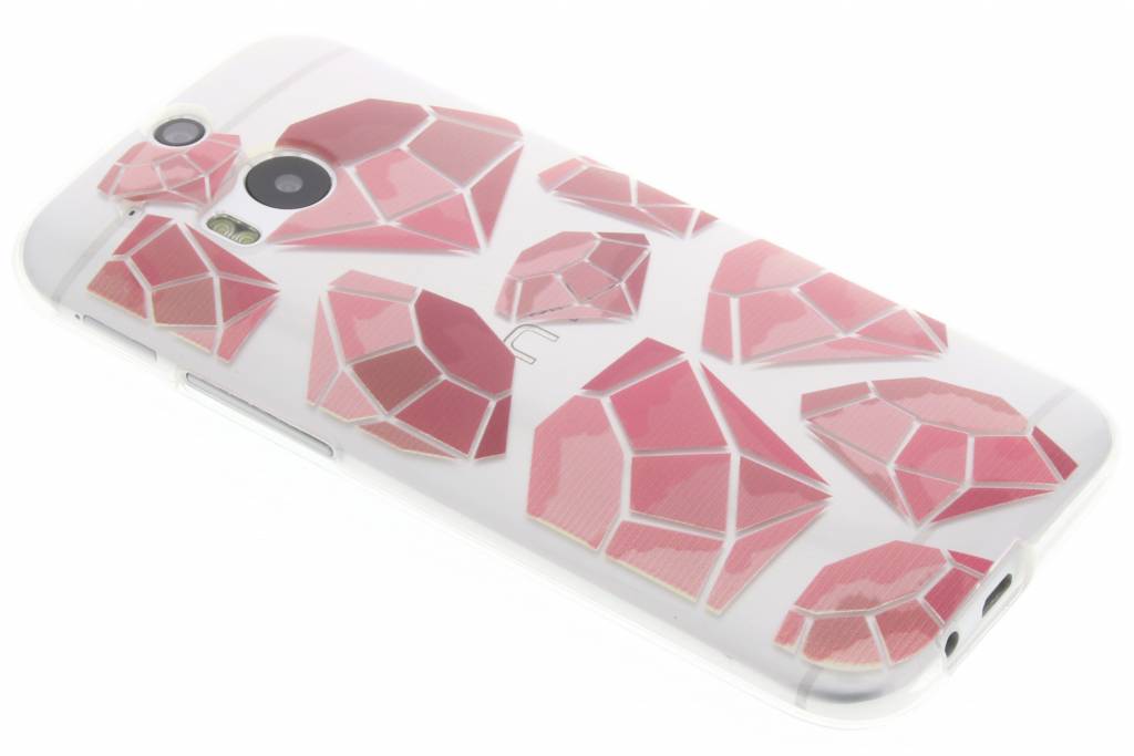 Image of Pink diamonds design TPU hoesje voor de HTC One M8 / M8s