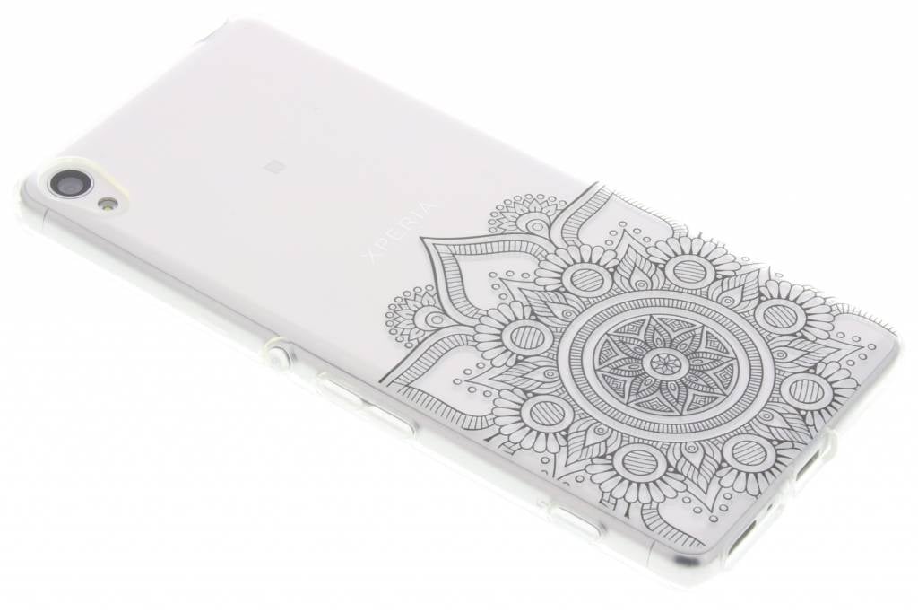 Image of Zwart mandala design TPU hoesje voor de Sony Xperia XA