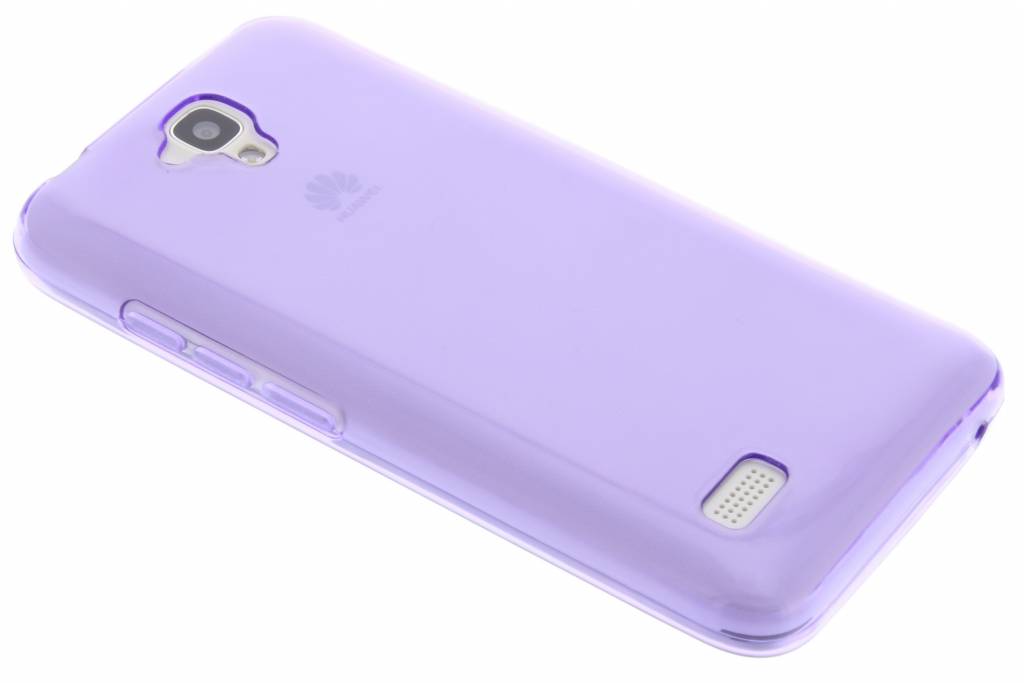 Image of Paarse transparante gel case voor de Huawei Y5