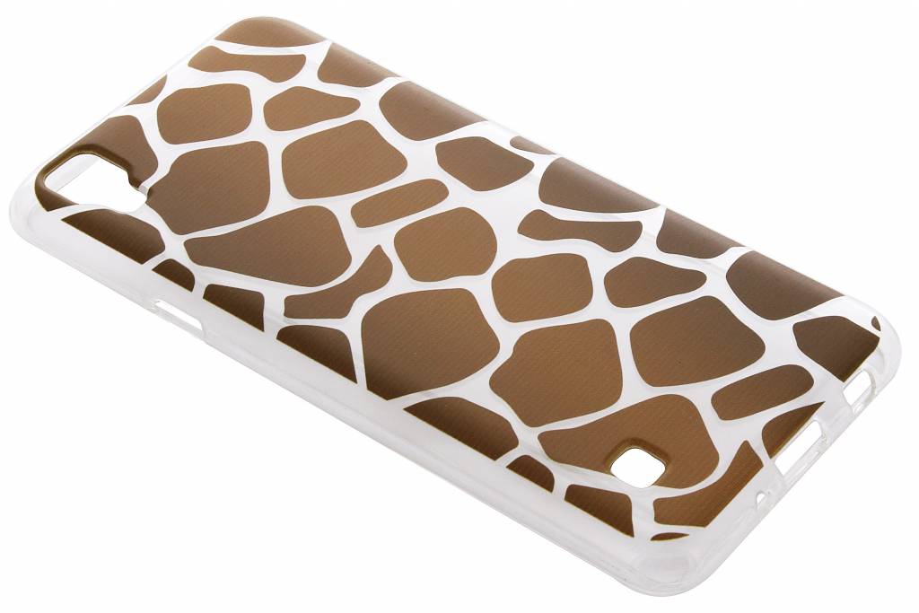 Image of Bruin dierenprint design Giraffe TPU hoesje voor de LG X Style