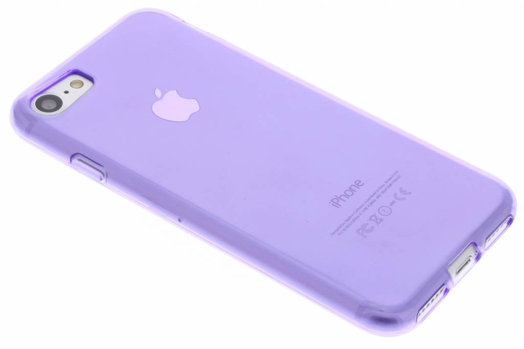 Image of Paarse transparante gel case voor de iPhone 7