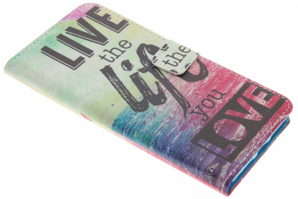 Image of Live the life design TPU booktype hoes voor de iPhone 7 Plus