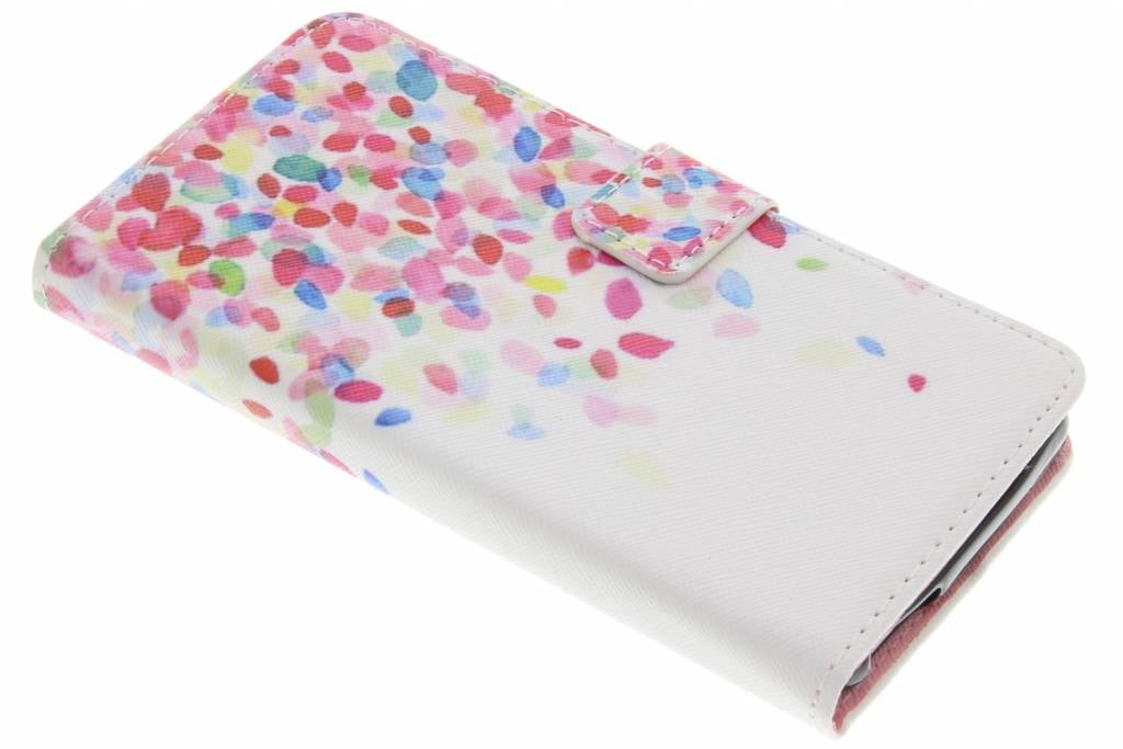 Image of Confetti design TPU booktype hoes voor de Wiko U Feel