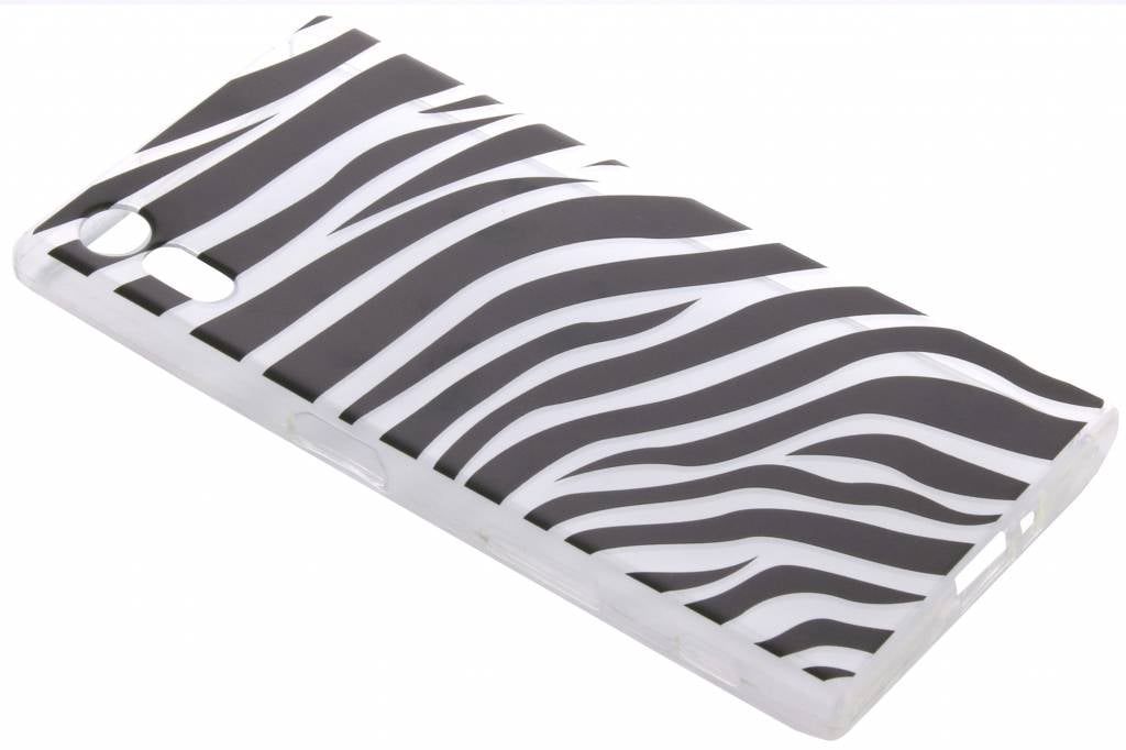 Image of Dierenprint design Zebra TPU hoesje voor de Sony Xperia XZ