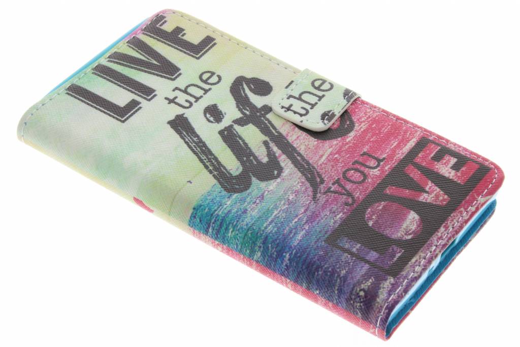 Image of Live the life design TPU booktype hoes voor de Sony Xperia XZ