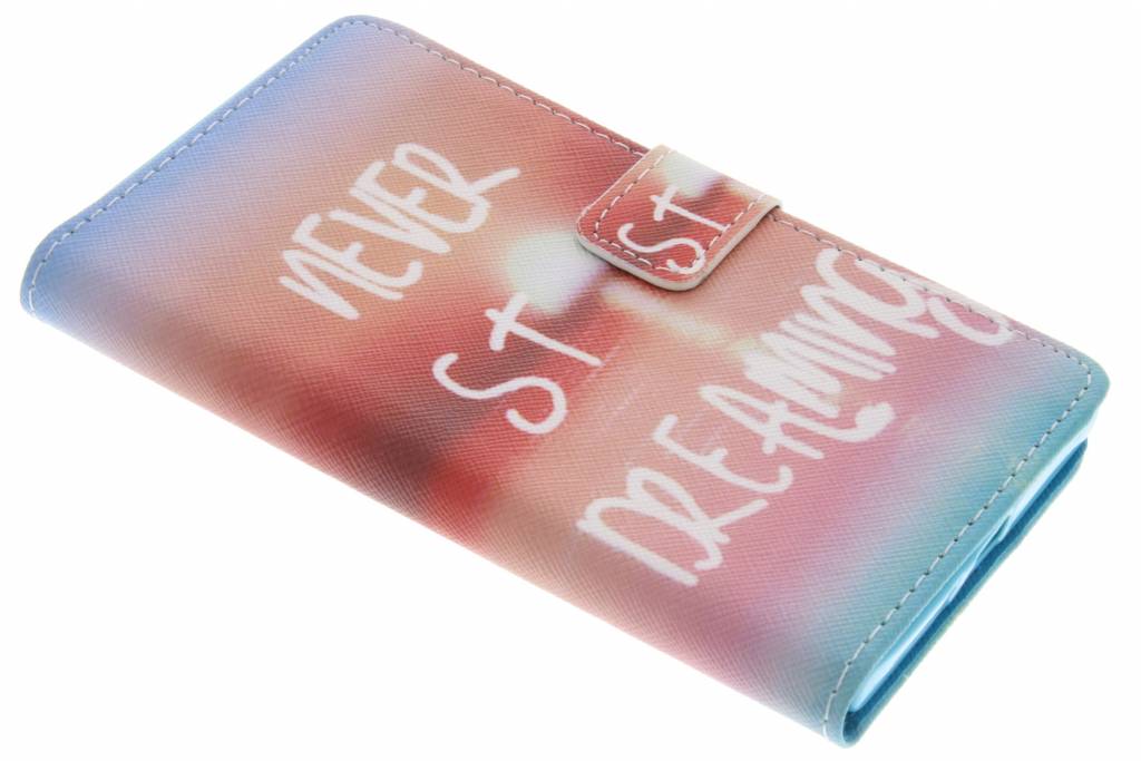 Image of Never stop dreaming design TPU booktype hoes voor de Sony Xperia XZ