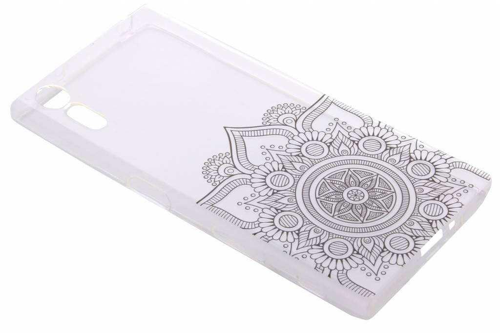 Image of Zwart mandala design TPU hoesje voor de Sony Xperia XZ