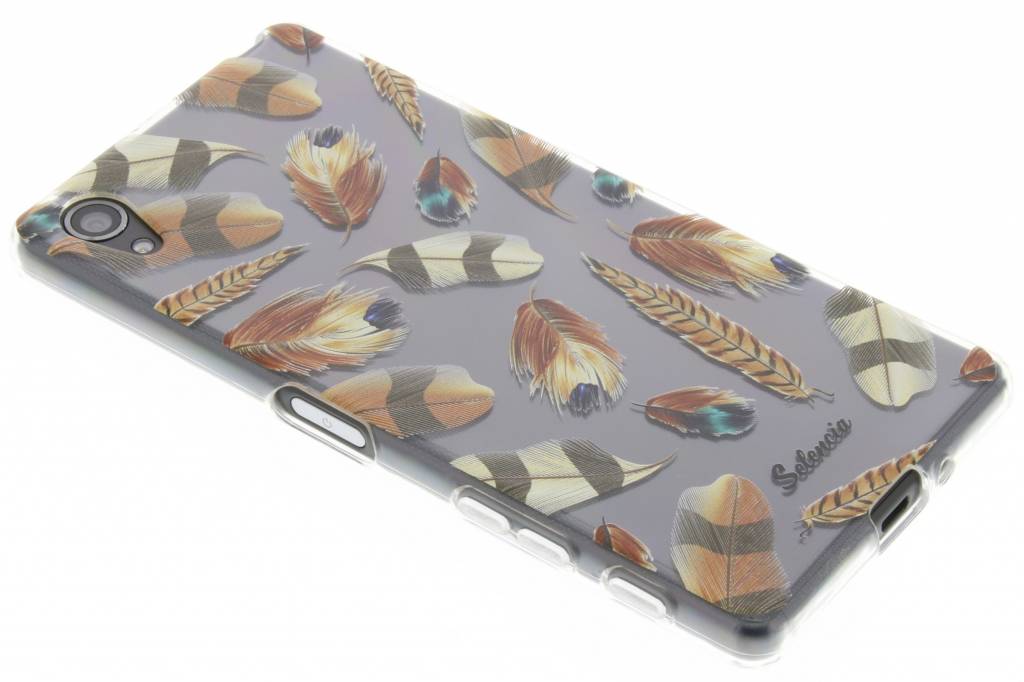 Image of Feathers Brown TPU hoesje voor de Sony Xperia X