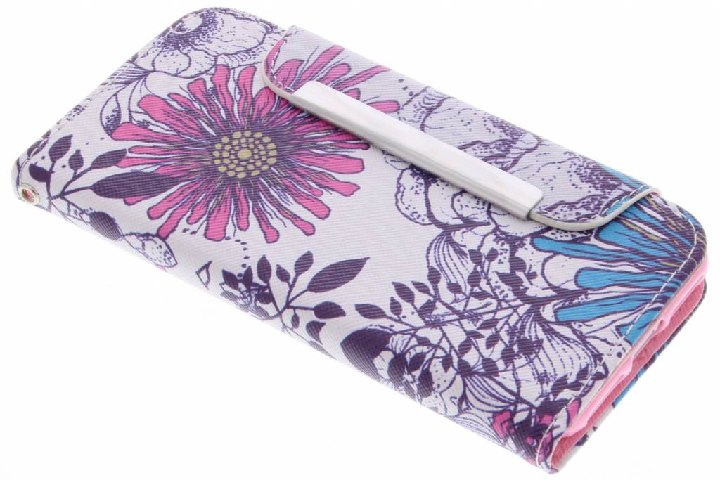 Image of Bloemen design TPU Wallet Case voor de iPhone 7