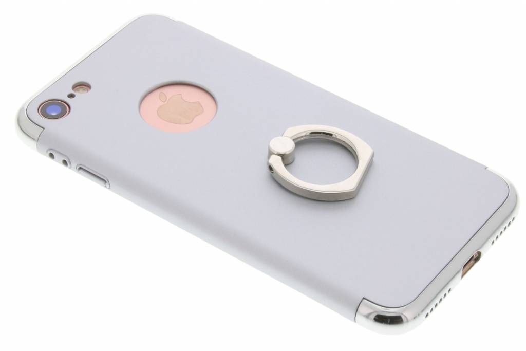 Image of Zilver hardcase hoesje met ring voor de iPhone 7