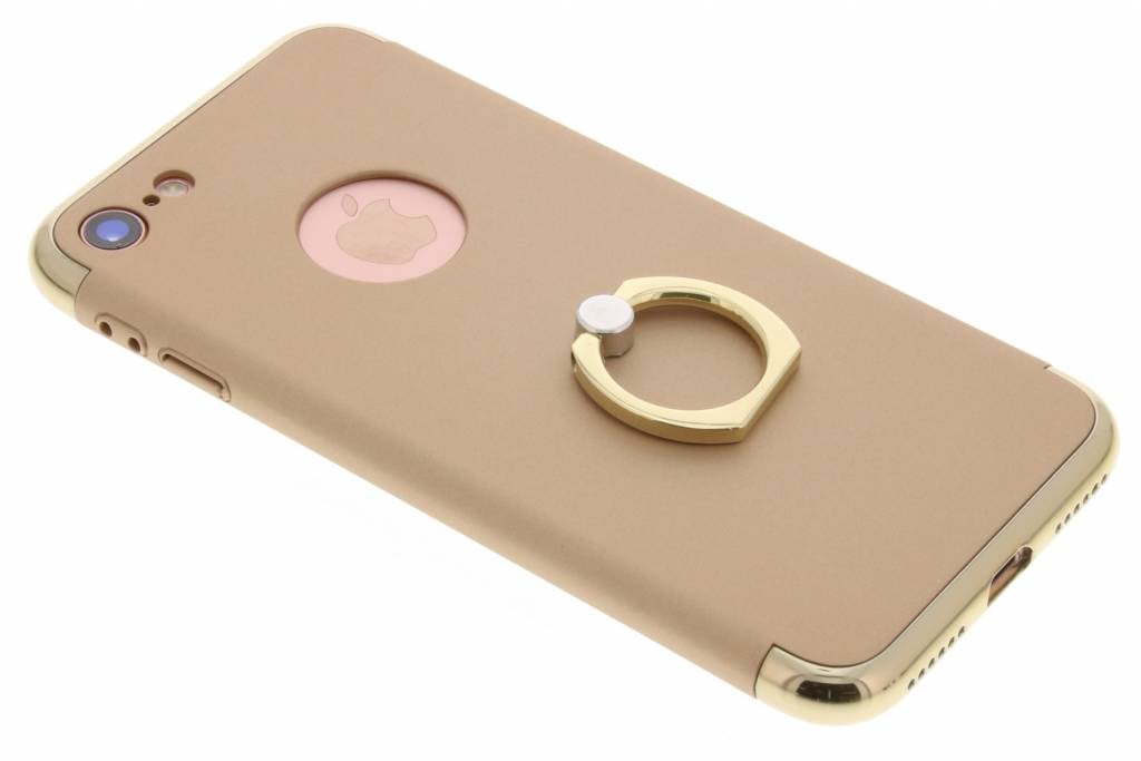 Image of Goud hardcase hoesje met ring voor de iPhone 7