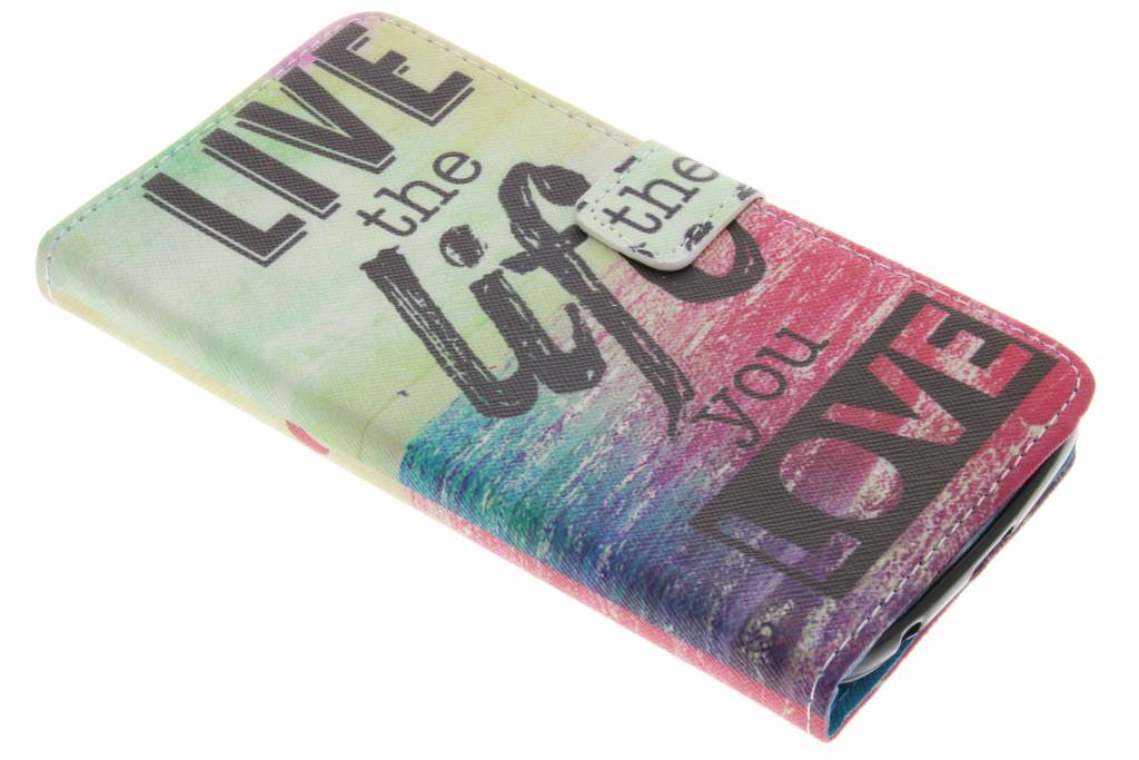 Image of Live the life design TPU booktype hoes voor de Acer Liquid Plus