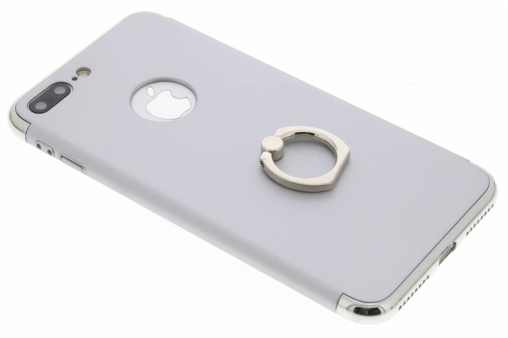 Image of Zilver hardcase hoesje met ring voor de iPhone 7 Plus